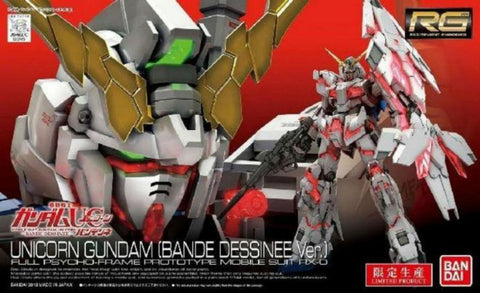 Bandai 1/144 Real Grade Unicorn Gundam (Bande Dessienee Ver.) Kit