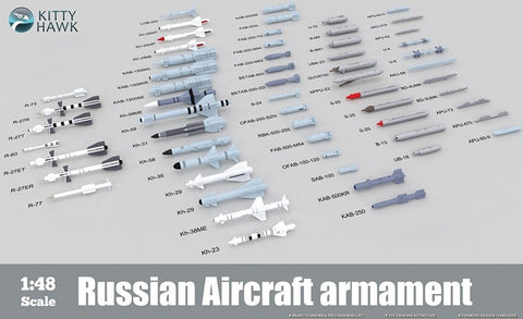 Kitty Hawk Aircraft 1/48 Russian Aircraft Armament Kit